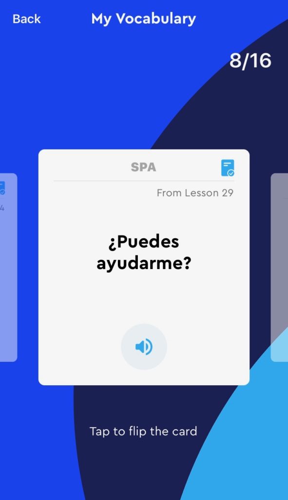 Pimsleur App New Features Saved Vocabulary